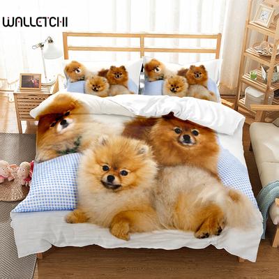 Puppy Lovers 3D Dog Bedding Set Small Single Twin Double Queen King Cal King Size Bed Linen Set