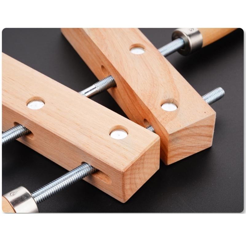 Durability Wooden Handscrew Clamp Superior Stability Wide Application for Instrument Repair DIY Woodworking Projects