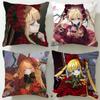 Classic Anime Rozen Maiden Cushion Cover Soft  EasyWash Pillow Case  Versatile for Couch Bed Travel and Office
