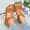 Fashion Women's Summer Fashion Wedge Sandals Lightweight Buckle Strap Platform Gladiator Sandals Woman Comfort Non Slip Beach Sandalias
