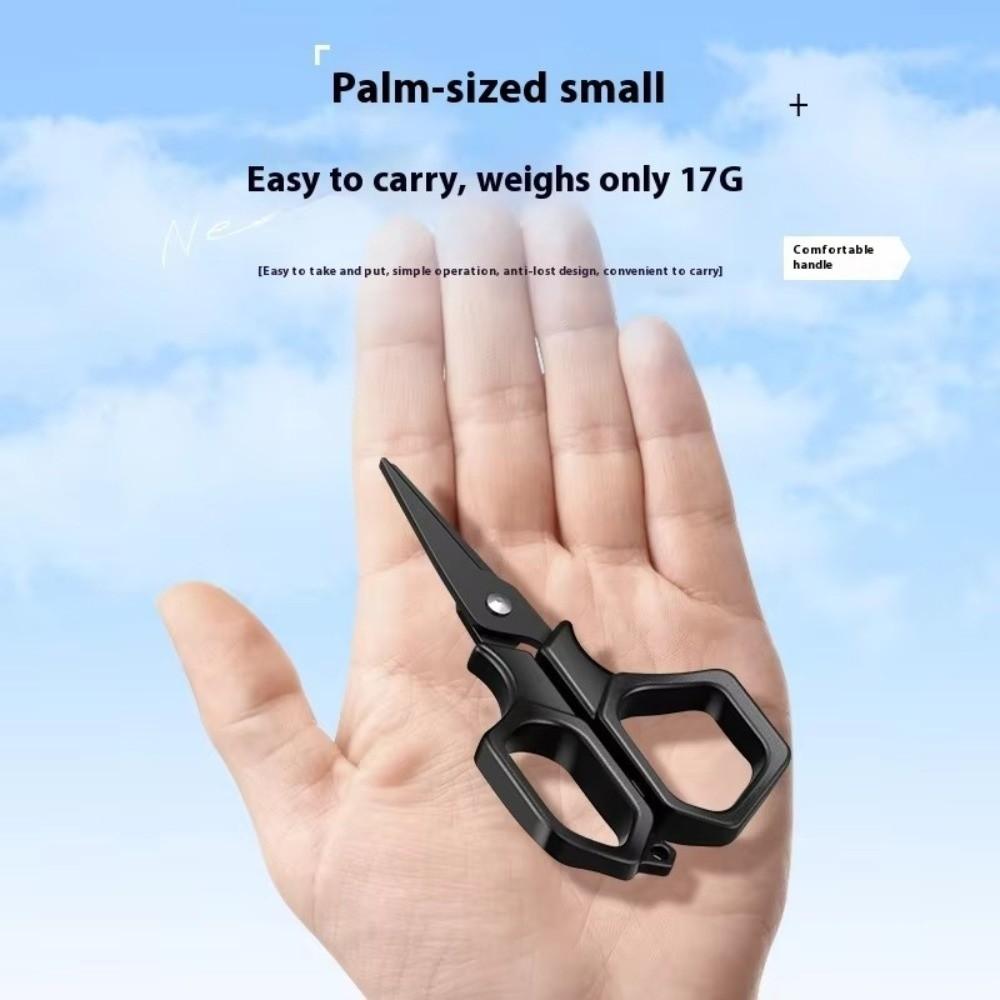 Titanium Plated Fishing Scissors Portable Design Stainless Steel Portable Scissors PE Line Cutting Hanging Strings