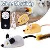 Electronic Moving Cat Mouse Toy Interactive Squeaky Cat Toy for Self Play Exercise