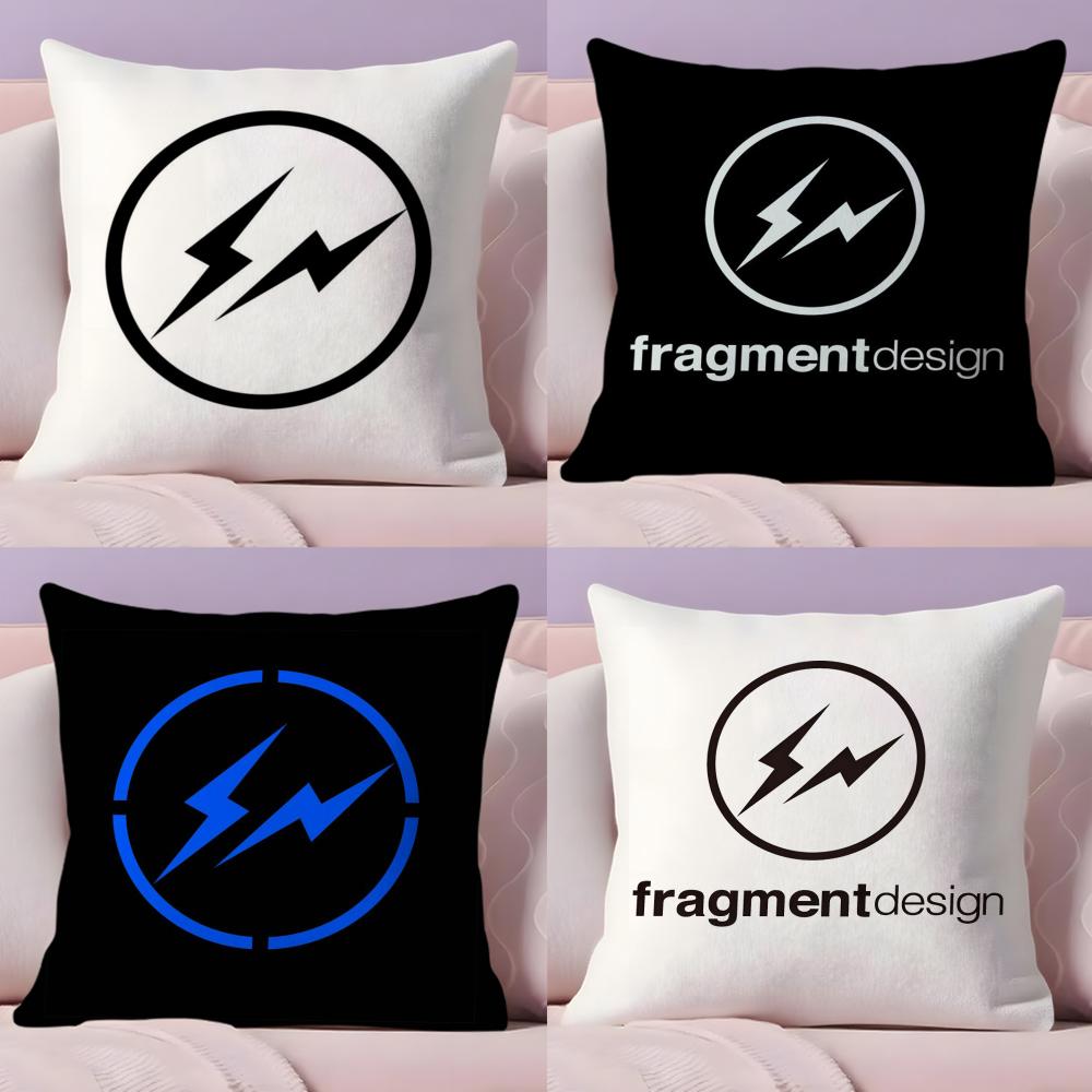 Lightning F-Fragment Design Cushion Cover Soft Short Plush Double-Sided Printing Home Decor Machine Washable Pillow Case Gift