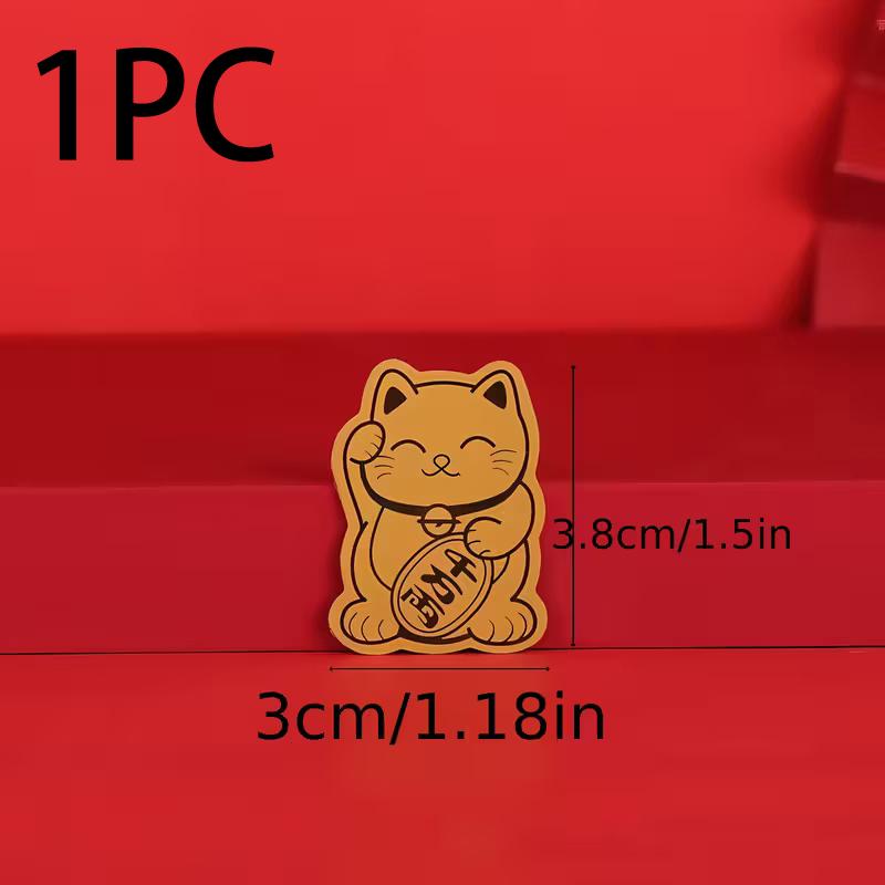 Золотая наклейка на телефон с котом Котонгом и яркими пятнами, декоративная наклейка на телефон, персонализированная декоративная наклейка