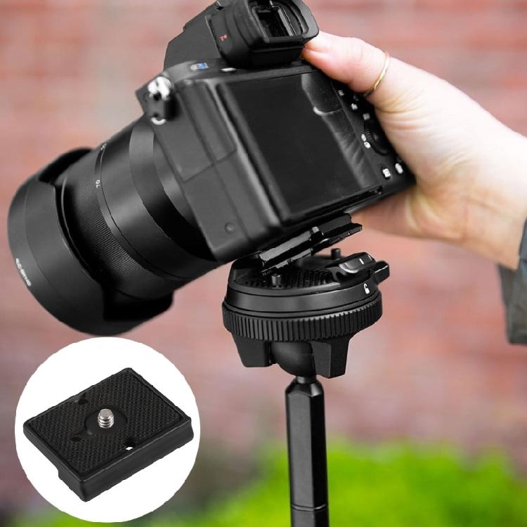 Easy To Use Quick Release Plate 200PL 14 for Camera Tripods with NonSkid Padding DSLR Quick Mount Camera Support