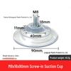 M4-M8 Transparente PVC-Saugnapf mit Gewindestange