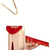 Red Chinese Double Happiness Wedding Tablecloth for Engagement and Festive Decoration