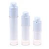 15/30/50Ml Vacuum Pump Bottles Frosted Clear Round Lotion Foundation Jar Rotating Lifting Lid Empty Travel Cosmetic Dispenser