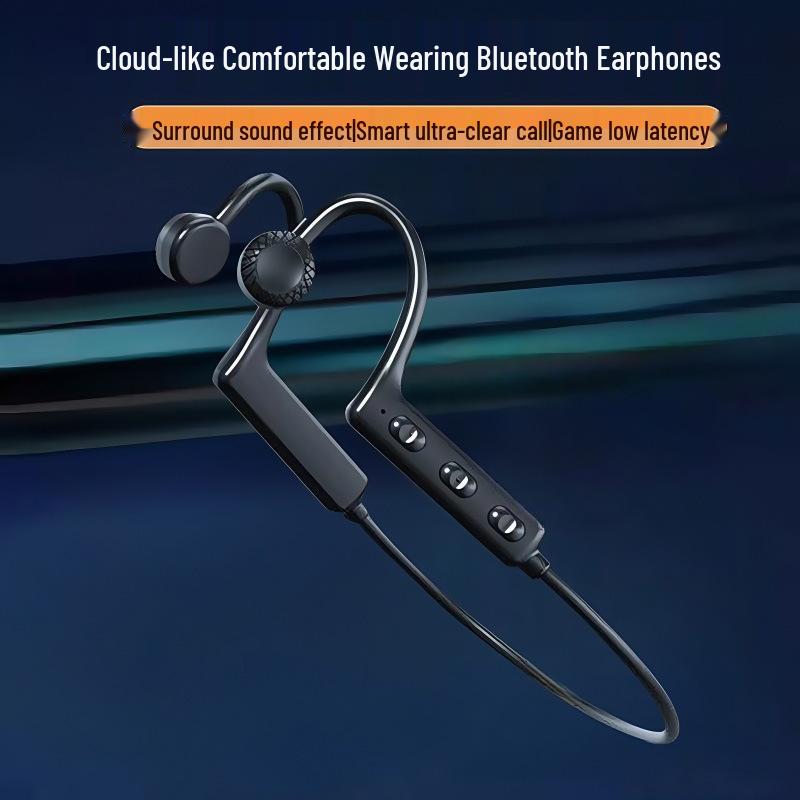 KS19 Waterproof Neckband Open-Ear Bluetooth Sports Headphones - Compatible with Most Devices