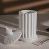 Striped Cylinder Resins Jar Molds Candlestick Molds for Making Candlestick Tealight Holder Storage Jar, Resins Lid Molds