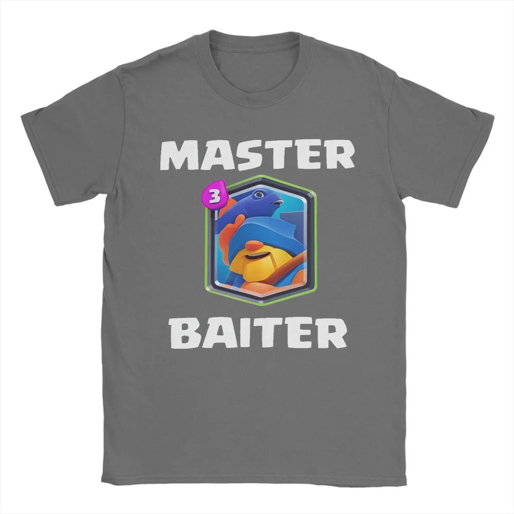 Master Baiter CClashs RRoyales TShirt Men Leisure 100 Cotton Tee Shirt Crewneck Short Sleeve T Shirt Graphic Clothes