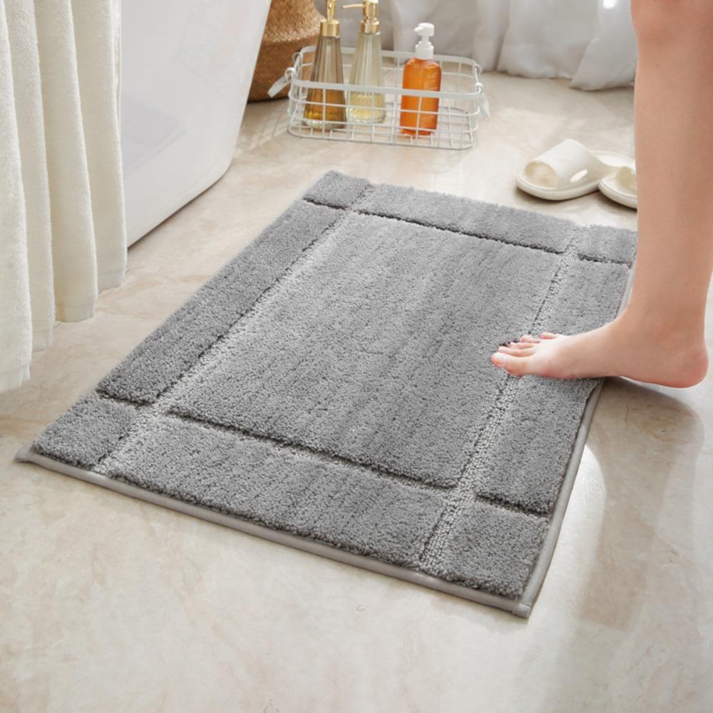 Schwamm Badezimmer Kaschmir Verdickungsmatte Bad Rutschfeste Teppiche In Waschbecken Badewanne Boden Teppich Duschraum Fußmatte Memory-Schaum 3D-Pad