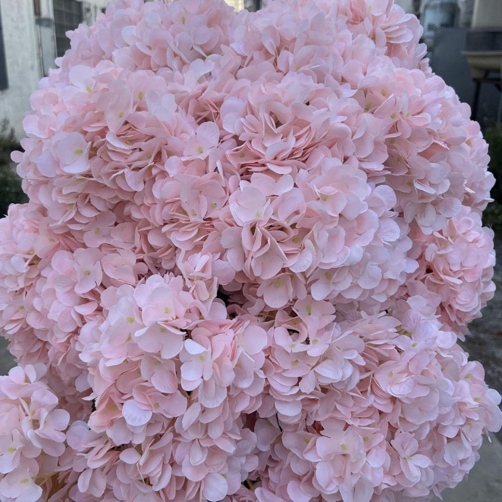 Silk Artificial Hydrangea Flower Large Size Simulated Wedding Floral for Home Party Wedding