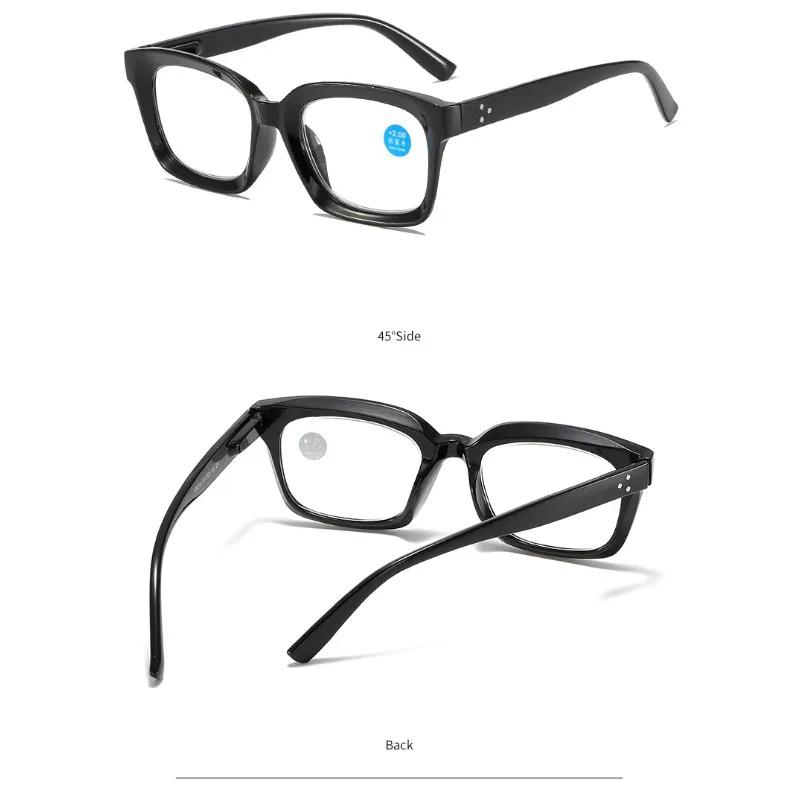 New Square Reading Glasses Fashion Women Man Eyeglasses Versatile Simple Presbyopia Hyperopia Eyewear+1.0+2.0+2.5+3.0+3.5+4.0