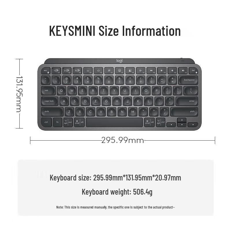Logitech MX Keys Mini Wireless Backlit Keyboard
