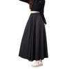Autumn and winter new drape medium and long high waist skirt lazy style thin loose pleated a word culottes women