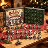 Kreative Weihnachts-Raumdekoration Shih Tzu Adventskalender, 24-Tage Countdown Spielzeug-Set mit Mini-Hund 24 Tage Festliche Dekorationsfiguren, Baumhänge-Dekoration,