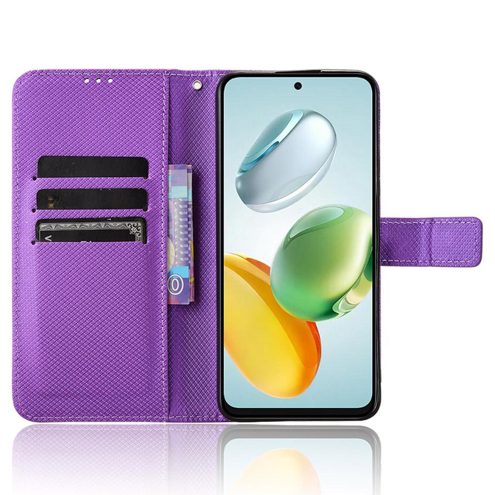 For Honor 200 Smart 5G/Play 60 Plus 5G/Play 9T/X7c 4G Case Diamond Texture PU Leather Phone Cover