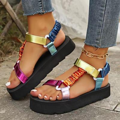 Sommer Flache frauen Schuhe Hanf Seil Set Fuß Strand Sandalen Outdoor Alle-spiel Casual Hausschuhe Große Größe Frauen sandalen