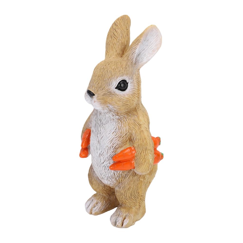Rabbit Statue Garden Decor Resin Figurine Cute Animal Sculpture For Outdoor Ornament Patio Decor Home Desktop Gift