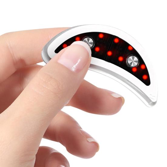 Eye Massager with Gel Eye Bag Dark Circles Wrinkles Remover for Pads Travel-Friendly Puffiness One-Touch Operation