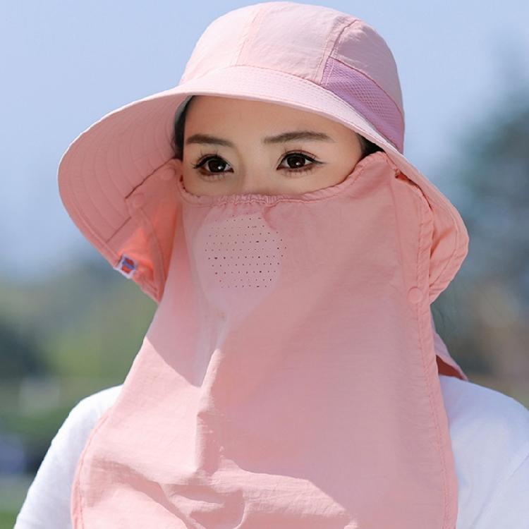 Wide Brims Sun Hat Sun Protective Face Covers Hat for Women Fishing Cycling