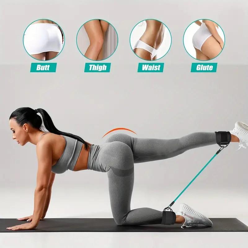 Ankle Straps Double D-Ring Cuffs Ankle Weight Leg Training Brace Support Sport Abductors Adjustable Foot Support Padded