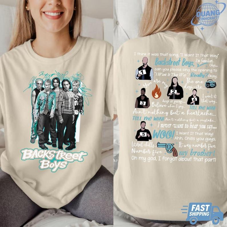 Backstreet Boys Into The Millennium Tour 2025 BSB Fan Shirt Concert Tour Backstreet Fan Merch Gift Vegas 2025 Reunion Tour Tee S