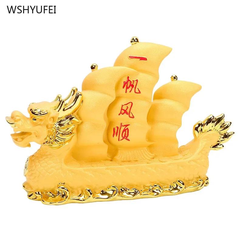 Home Decoration Accessories Car Interior Decoration Ornaments Car Mounted Smooth Sailing Boat Car Parking Card Decoration 1pcs