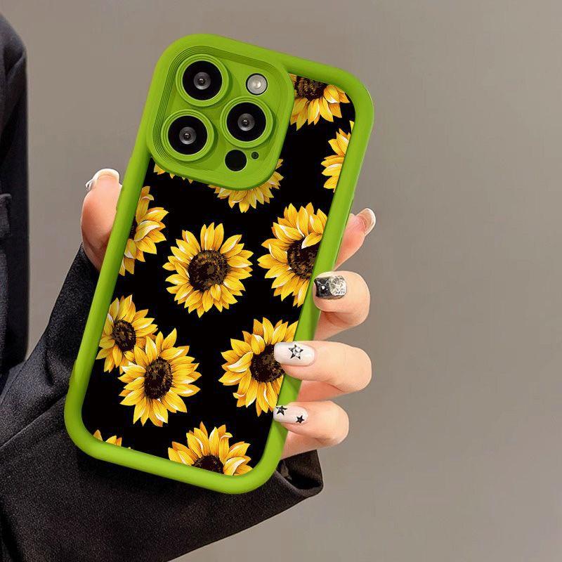 Full Screen Sunflower for iPhone17 ProMax Phone Case 14 Apple 13 Matte 12/15 Premium 11