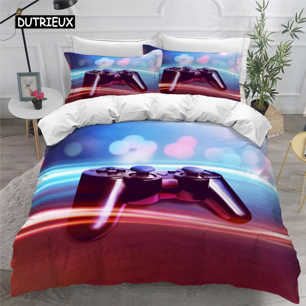 

Комплект постельного белья Gamer для мальчиков, игровой комплект постельного белья для подростков, чехол для видеоигр, чехол для PlayStation King Size, 2/3 шт., пододеяльник EU single(135x200cm)