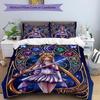 3pcs Custom Name Moonlit Guardian Printed Bedding Set Duvet Cover Closure Includes 1 Duvet Cover & 2 Pillowcases, Soft and Comfortable for All Seasons