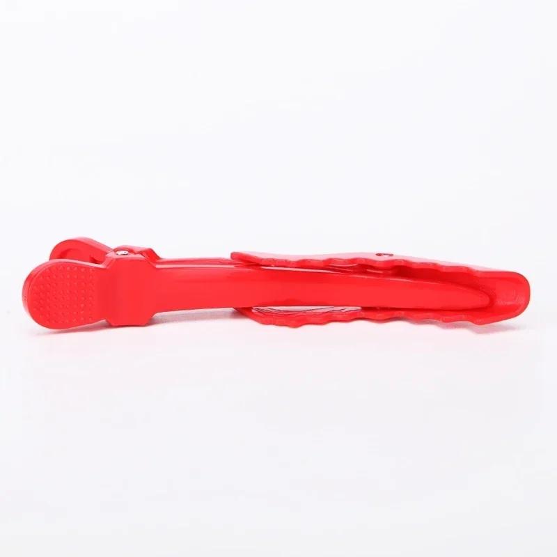 6pcs Plastic Hair Clips Alligator Hairdressing Clamps Salon Styling Claw Clips Barber Hair Accessories less