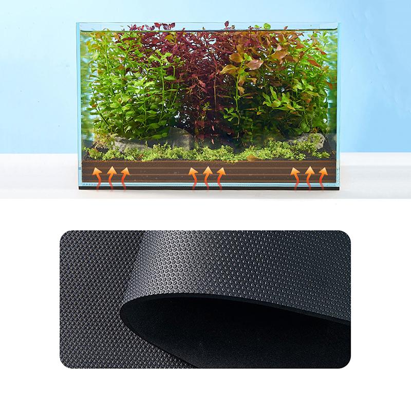 Black Thickened Fish Tank Non-slip Pad, Aquarium Shock-Absorbent Mat, Eco-friendly Insulation, Ideal for Terrarium Landscaping