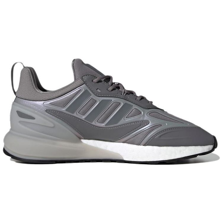 Adidas Originals ZX 2K Boost 2.0 Comfortable Mesh Non-Slip Durable Low-Top Marathon Running Shoes Unisex Sneakers Dark-Gray GW0623