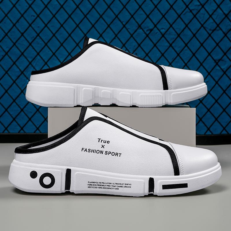 High Quality Comfort Casual Shoes for Men Trend Beach Sports Shoes Low Tops Breathable Lightweight Men Closed Toe Half Slippers