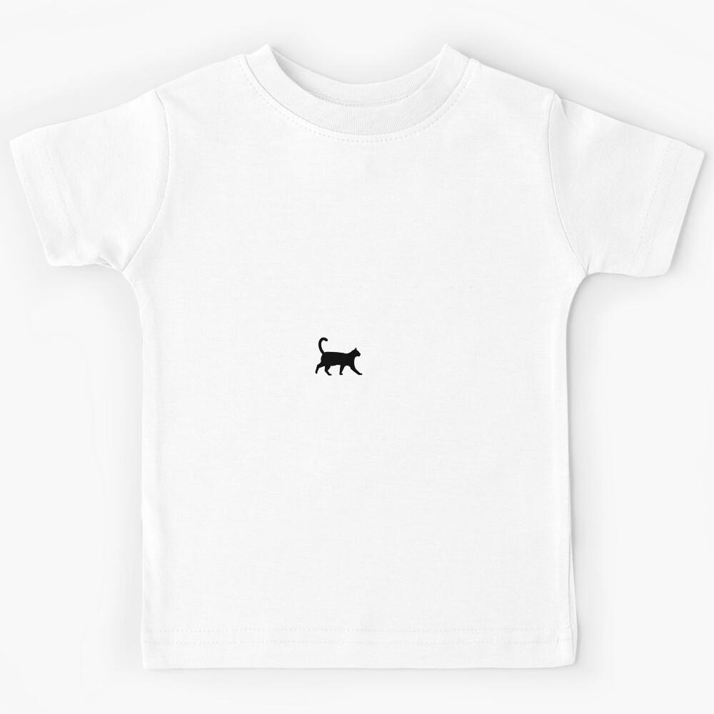 Black Cat Pattern Kids T-Shirt 140