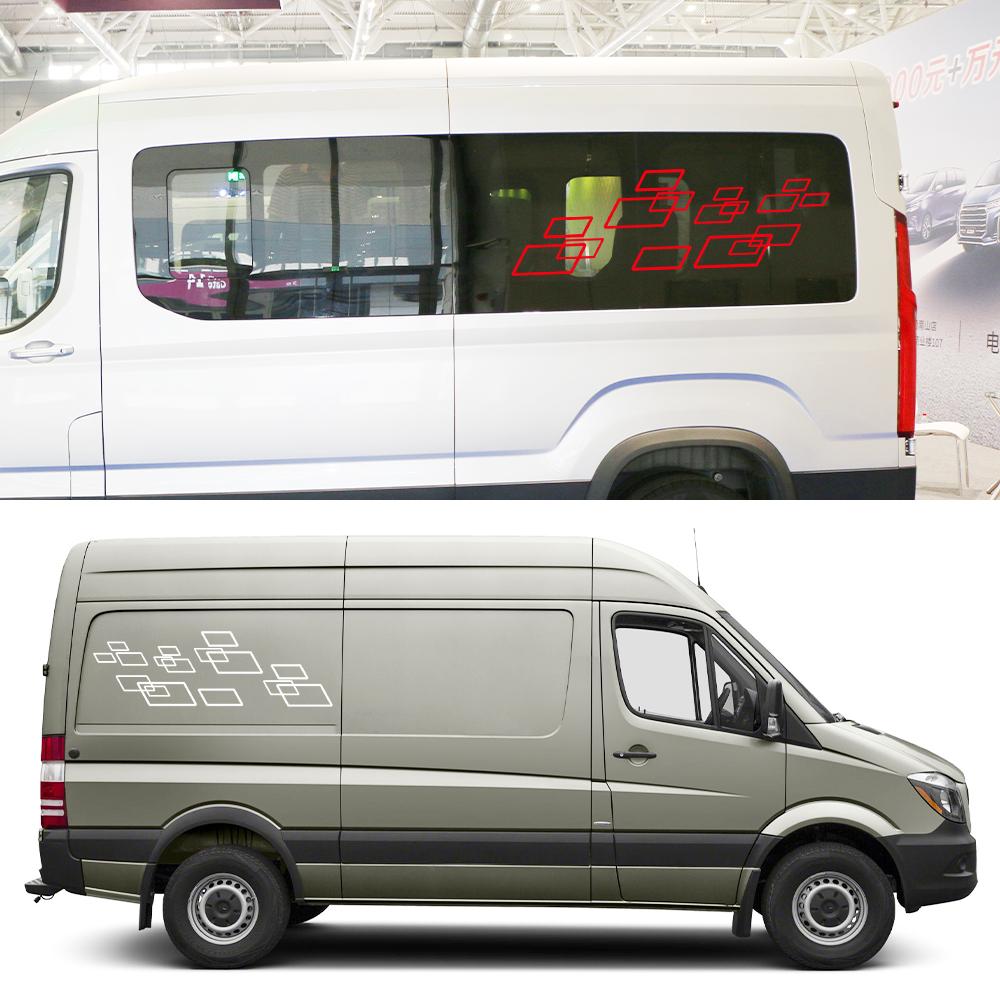 Car Stickers For Mercedes Benz Sprinter W903 W906 W907 313 Tuning Accessories Motorhome Camper Van DIY Graphics Decals
