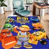 Bob the Build Design Area Rug - Non-Slip, Soft & Cozy Floor Mat for Living Room, Bedroom, Office - Indoor/Outdoor Decorative Carpet
