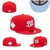 Washington Nationals Embroidered Baseball Cap with Sun Protection, Closed Back, Multiple Styles & Colors