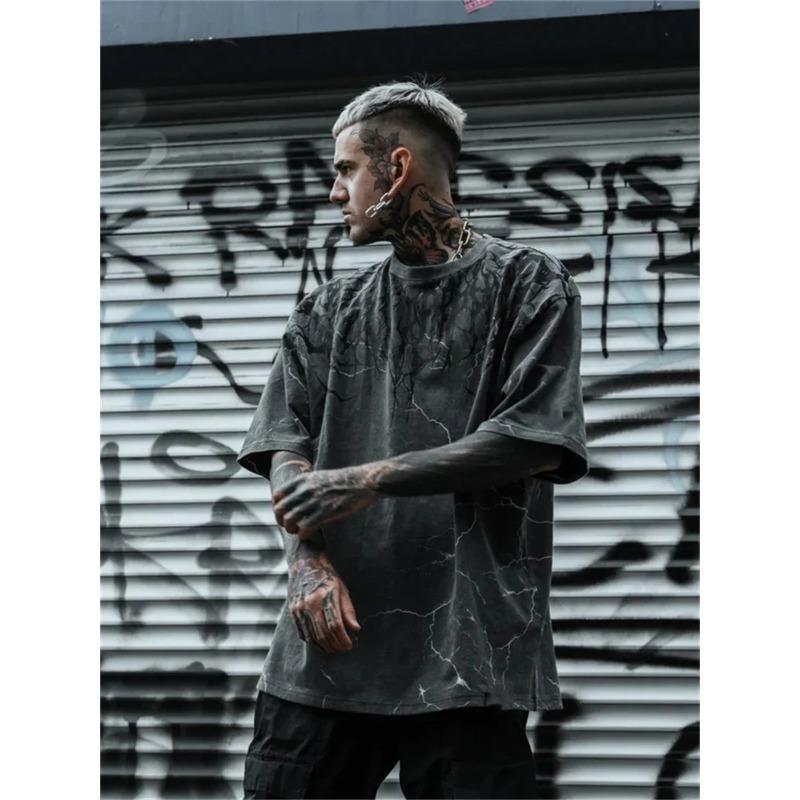 

Gothic Style Men s Fashion Cool Trendy Womens T-shirt Summer Autumn 3D Printed Casual Round Neck Short Sleeve New Tee Top 2025 6XL