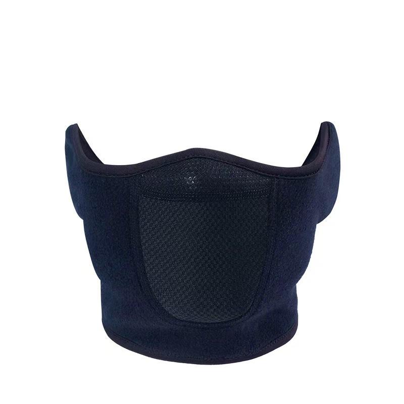 Outdoor Face Mask, Cycling Antifreeze Head Cover, Winter Skiing Face Protection, Warm Ear Mask, Fleece Windproof Face Mask синий