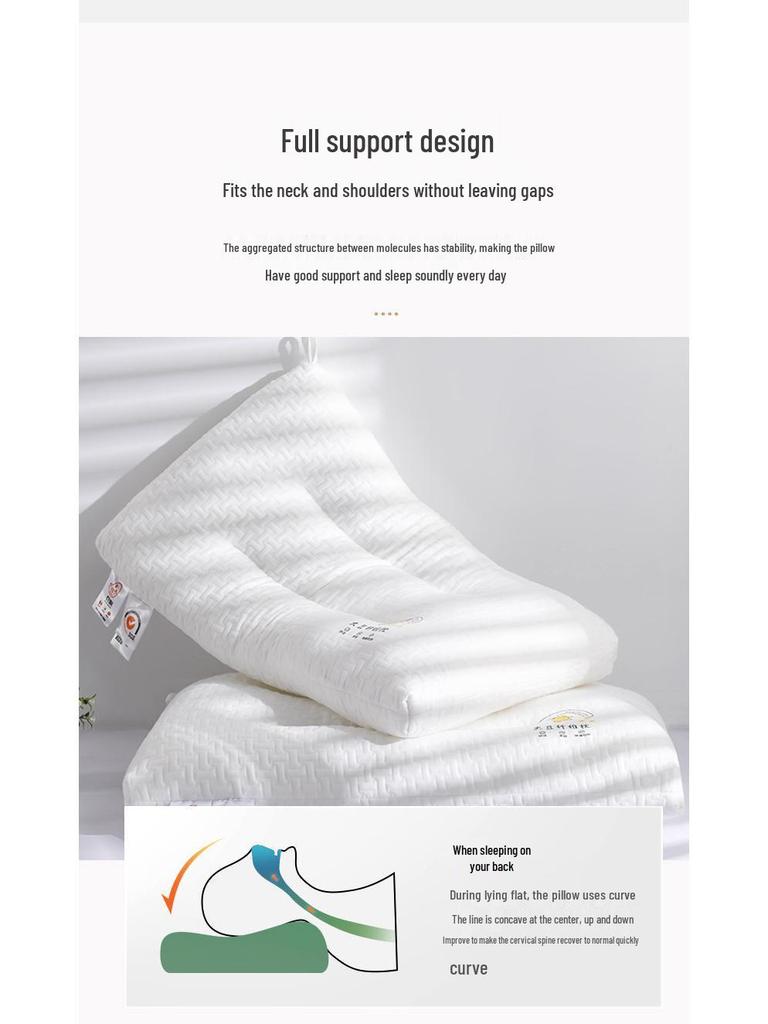 Soybean Antibacterial Neck Support Pillow Pair for Men, Students & Dorms