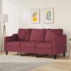 VidaXL 3-Seater Sofa, Seat with Armrests and Backrest, Living Room Furniture, Modern, Red 359373