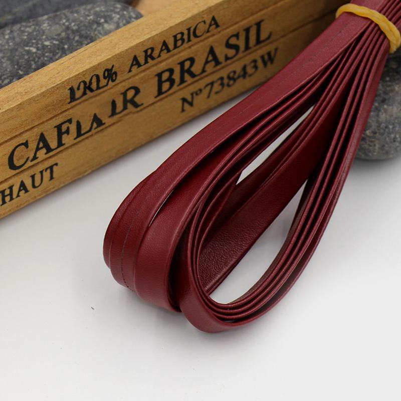 3 Metri Similpelle PU Nastro Sbieco 10mm Cucito Piping DIY Artigianato Patchwork Tappezzeria Tessile Nastro PU Guarnizione