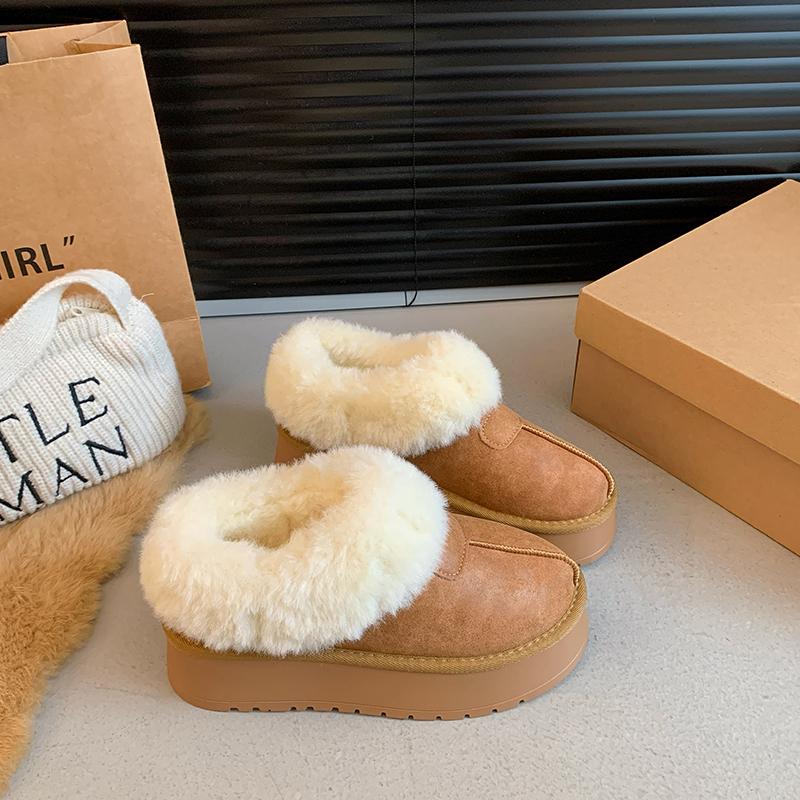 

Fashion Winter 2024 New Women s Thick Sole Sheepskin Wool Anti Slip Snow Boots Fashion Women s Mini Warm Thickened Women s Boots 40