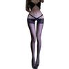 Slank Makende Visnet T-Back Jacquard Kousen - Grote Maten Europese & Amerikaanse Stijl