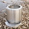 ZISIZ Portable Stainless Steel Outdoor Wood & Charcoal Stove