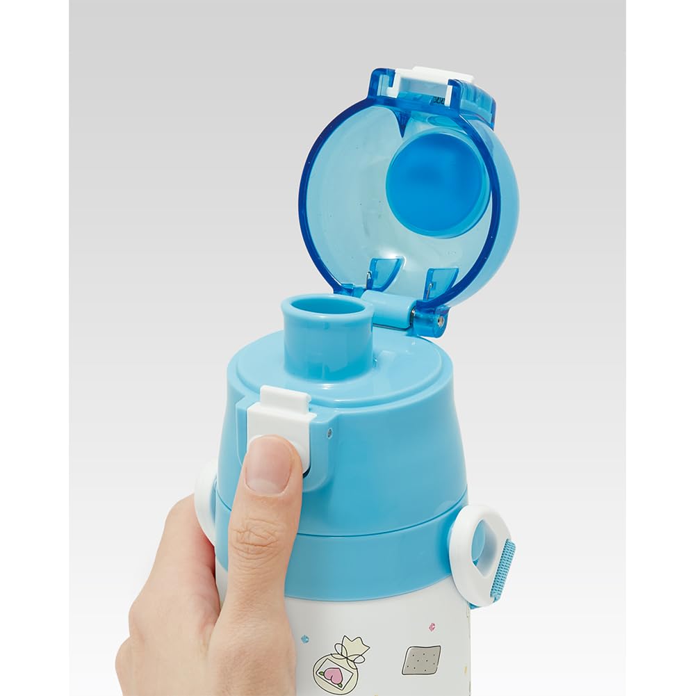 Skater Stainless Steel Water 420ml 350ml Doraemon Line Sanrio Small Water Sports Water Kids' Bottle, 2-Way Design, (Direct Drinking), (Cup Drinking),