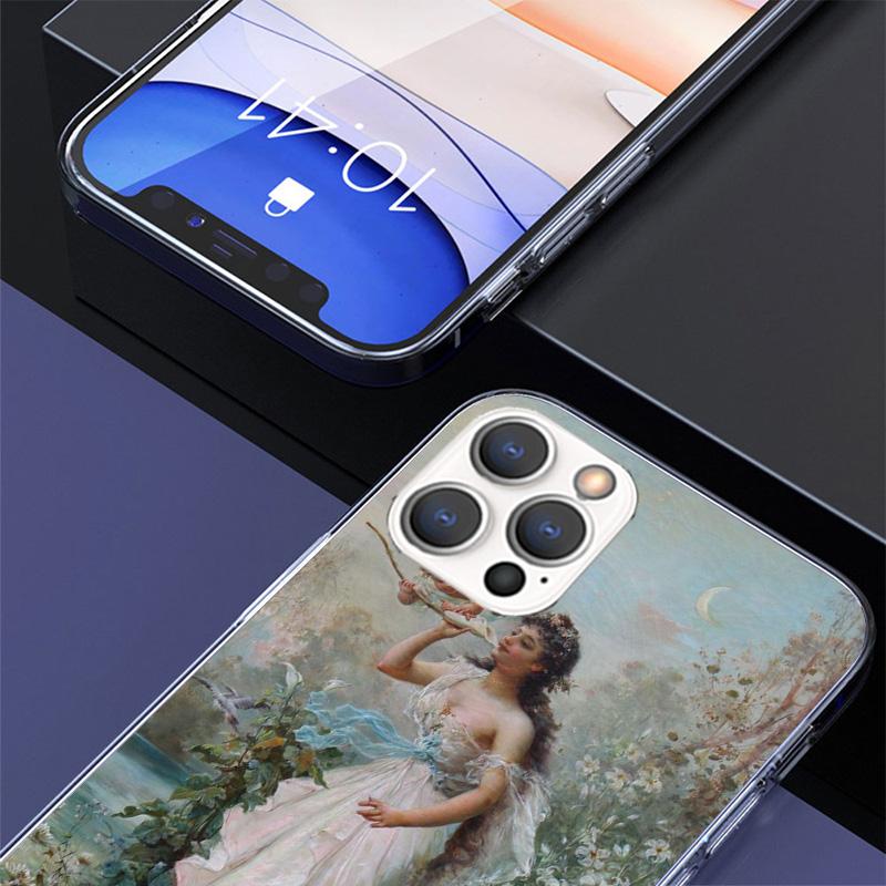 Paint Art Renaissance Phone Case For iPhone 17 Air 16 Pro Max 16E 15 + 14 Plus 11 12 13 Mini 7 8 SE Gift Print Cover Fundas 17 A
